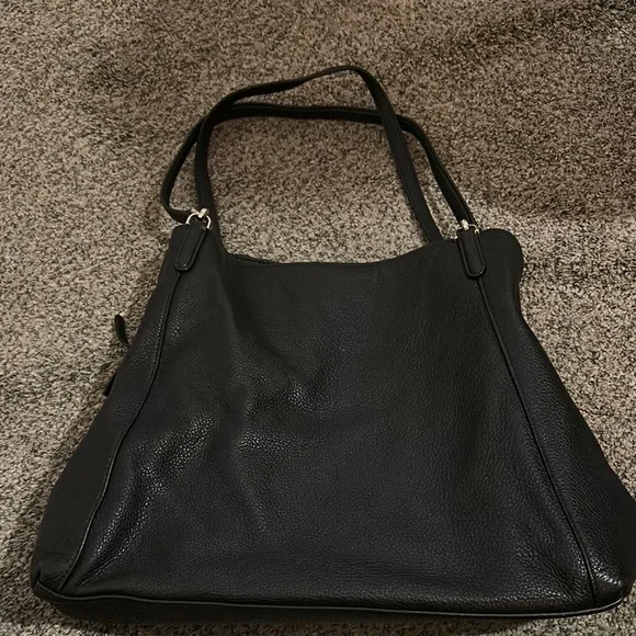 Kate Spade Black Leather Tote Bag - Picture 2 of 5